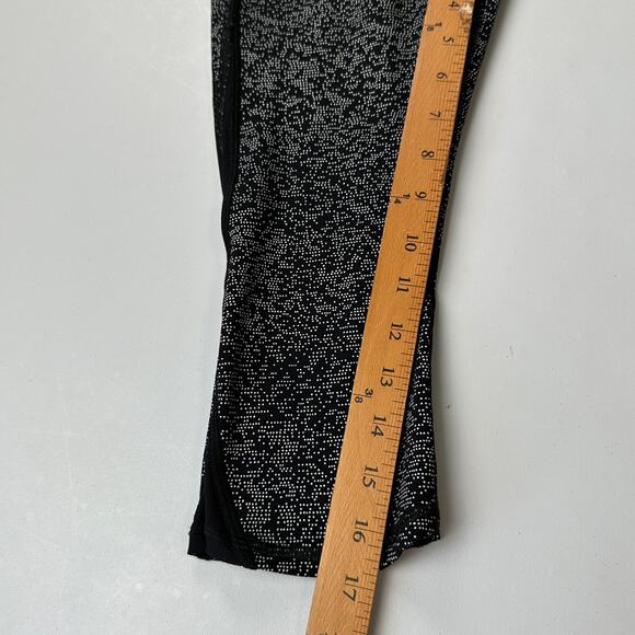 Lululemon Leggings Womens 4 Black Soundwave Train Times Crop Mesh Sporty Gym - Picture 11 of 13